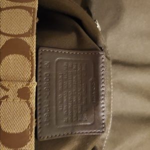 Coach logo material hobo adjustable bag